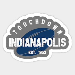 Indianapolis Football Team Sticker